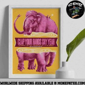 Clap Your Hands Say Yeah St Paul Minnesota May 2 2025 At Amsterdam Bar And Hall Poster