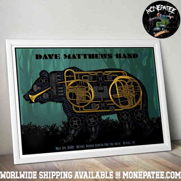Dave Matthews Band In Bethel New York On May 24 2025 At Bethel Woods Center For The Arts Decorative Poster Canvas
