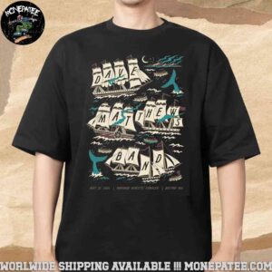 Dave Matthews Band Poster In Boston MA On May 25 2025 At Harvard Athletic Complex Merchandise T-Shirt