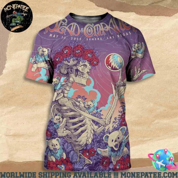 Dead And Company Dead Forever Live At Sphere May 15 Las Vegas 2025 All Over Print T-Shirt