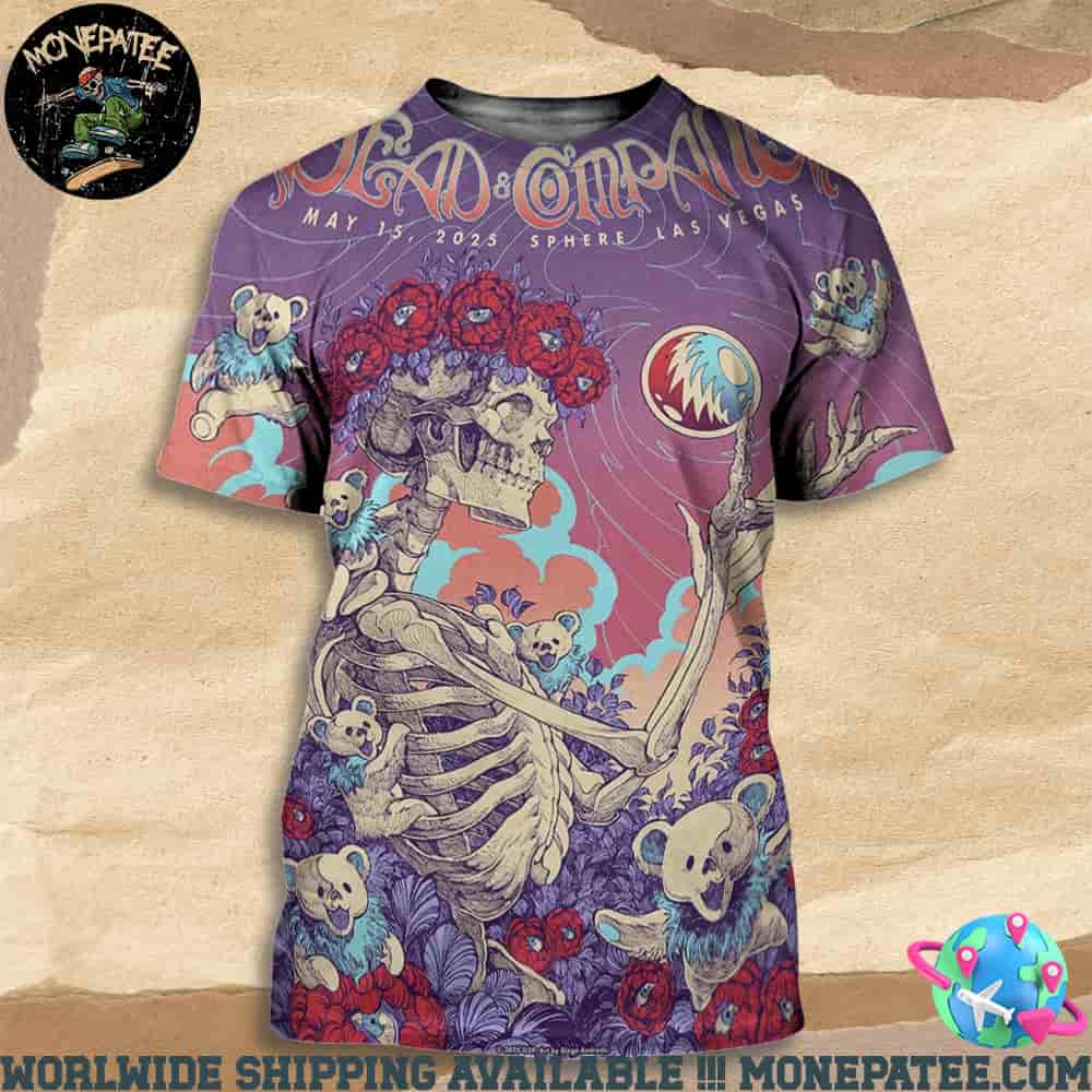 Dead And Company Dead Forever Live At Sphere May 15 Las Vegas 2025 All Over Print T-Shirt Dead And Company Dead Forever Live At Sphere May 15 Las Vegas 2025 All Over Print T-Shirt