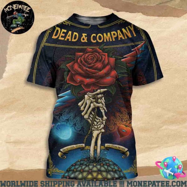 Dead And Company In Las Vegas Nevada On May 10 At Sphere 2025 All Over Print T-Shirt