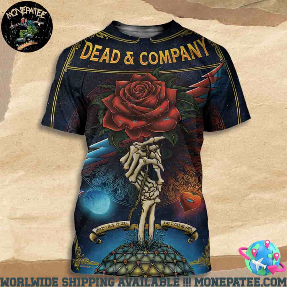 Dead And Company In Las Vegas Nevada On May 10 At Sphere 2025 All Over Print T-Shirt Dead And Company In Las Vegas Nevada On May 10 At Sphere 2025 All Over Print T-Shirt