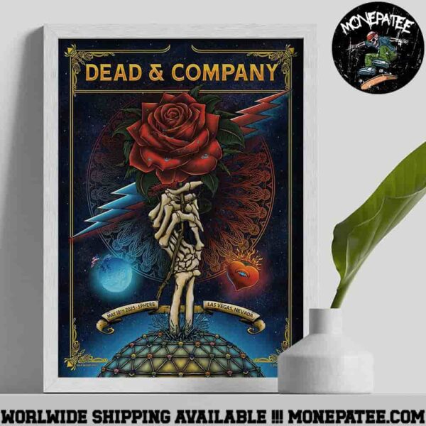 Dead And Company In Las Vegas Nevada On May 10 At Sphere 2025 Poster Canvas