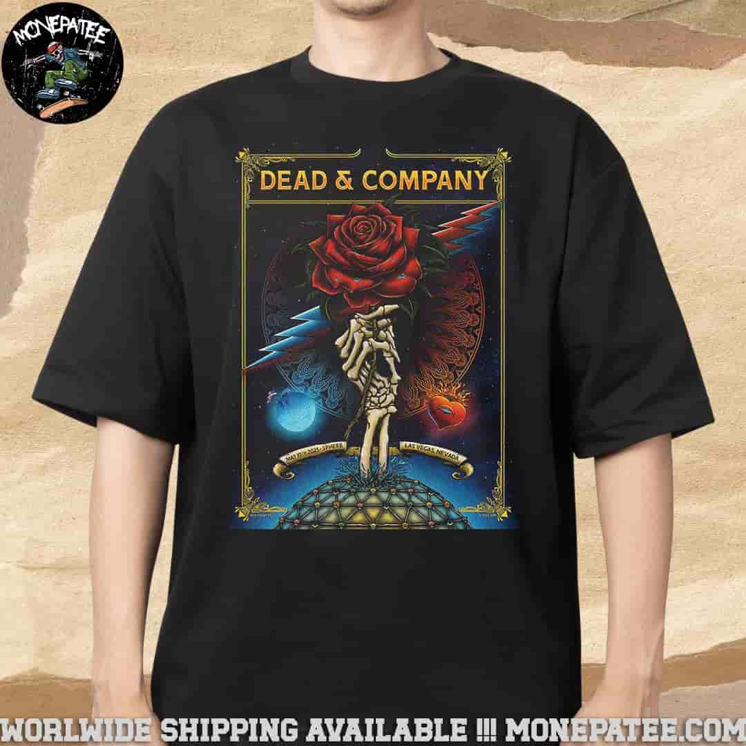 Dead And Company In Las Vegas Nevada On May 10 At Sphere 2025 Merchandise Unisex T-Shirt Dead And Company In Las Vegas Nevada On May 10 At Sphere 2025 Merchandise Unisex T-Shirt