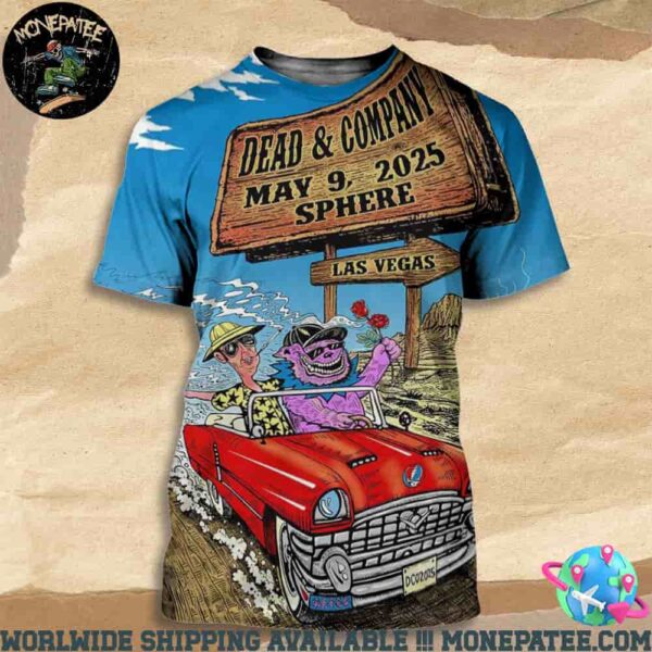 Dead and Company Las Vegas At Sphere May 9 2025 All Over Print Shirt
