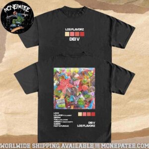 Dei V Los Flavorz USA Tour 2025 Tracklist Merchandise T-Shirt