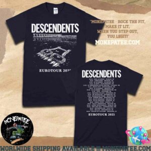 Descendents Eurotour 2025 Dates List Merchandise Fan Gifts Two Sides Unisex T-Shirt