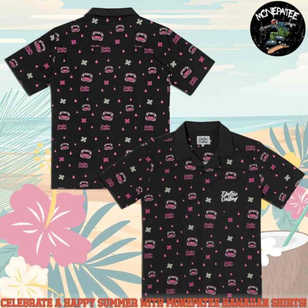 Electric Callboy Here For Blood Hawaiian Shirt And Beach Short 2025