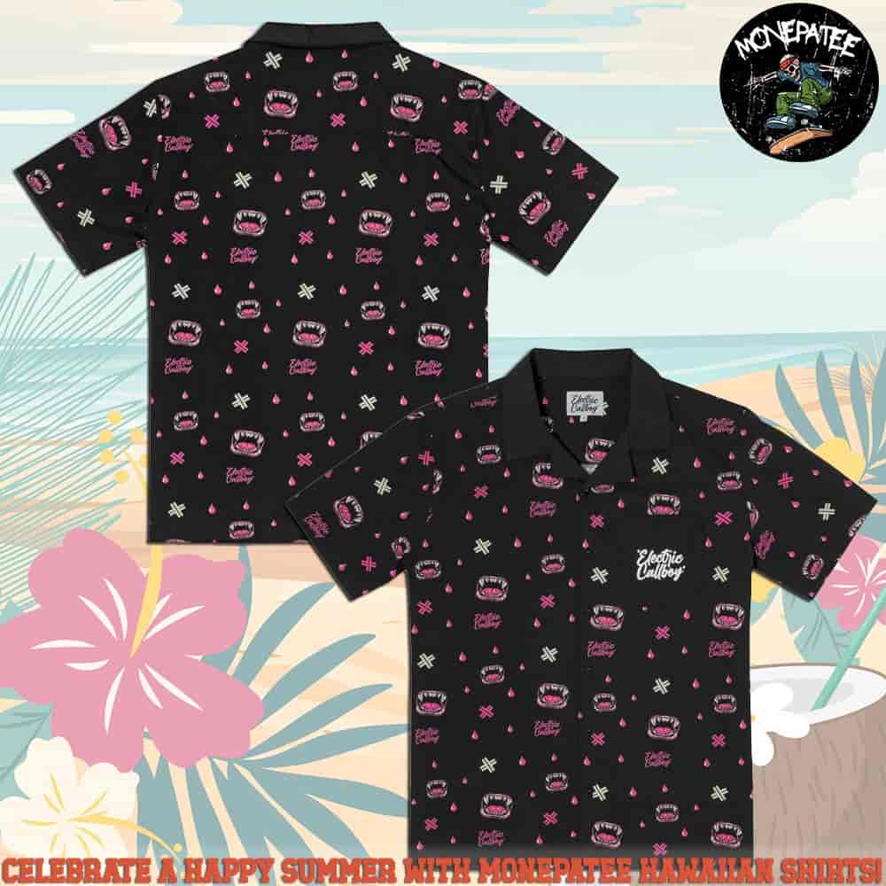 Electric Callboy Here For Blood Hawaiian Shirt And Beach Short 2025 Electric Callboy Here For Blood Hawaiian Shirt And Beach Short 2025