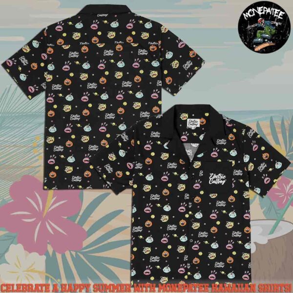 Electric Callboy Monster Party Hawaiian Shirt And Beach Short 2025