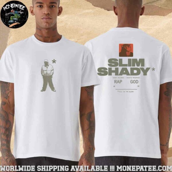 Eminem Asterisk Silhouette Slim Shady Rap God Music Merchandise 2025 T-Shirt