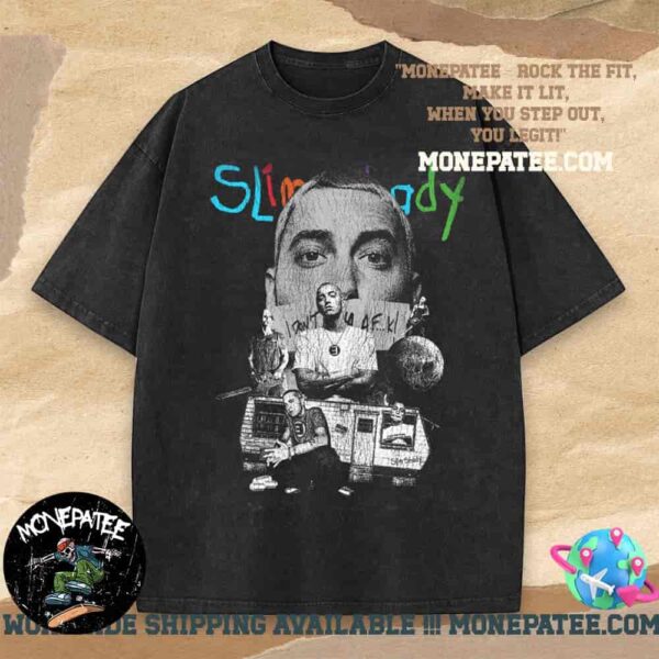 Eminem Slim Shady Photo Fan Art Washed T-Shirt