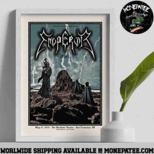 Emperor The Warfield Theatre May 17 2025 San Francisco CA Poster Canvas
