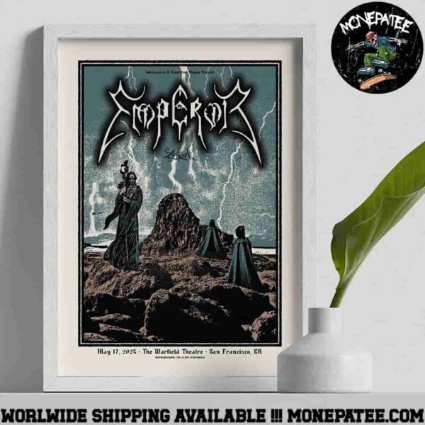 Emperor The Warfield Theatre May 17 2025 San Francisco CA Poster Canvas