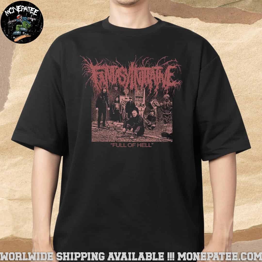 Full Of Hell X Fantasy Initiative Logo Rip May 5 Merchandise 2025 T-Shirt Full Of Hell X Fantasy Initiative Logo Rip May 5 Merchandise 2025 T-Shirt