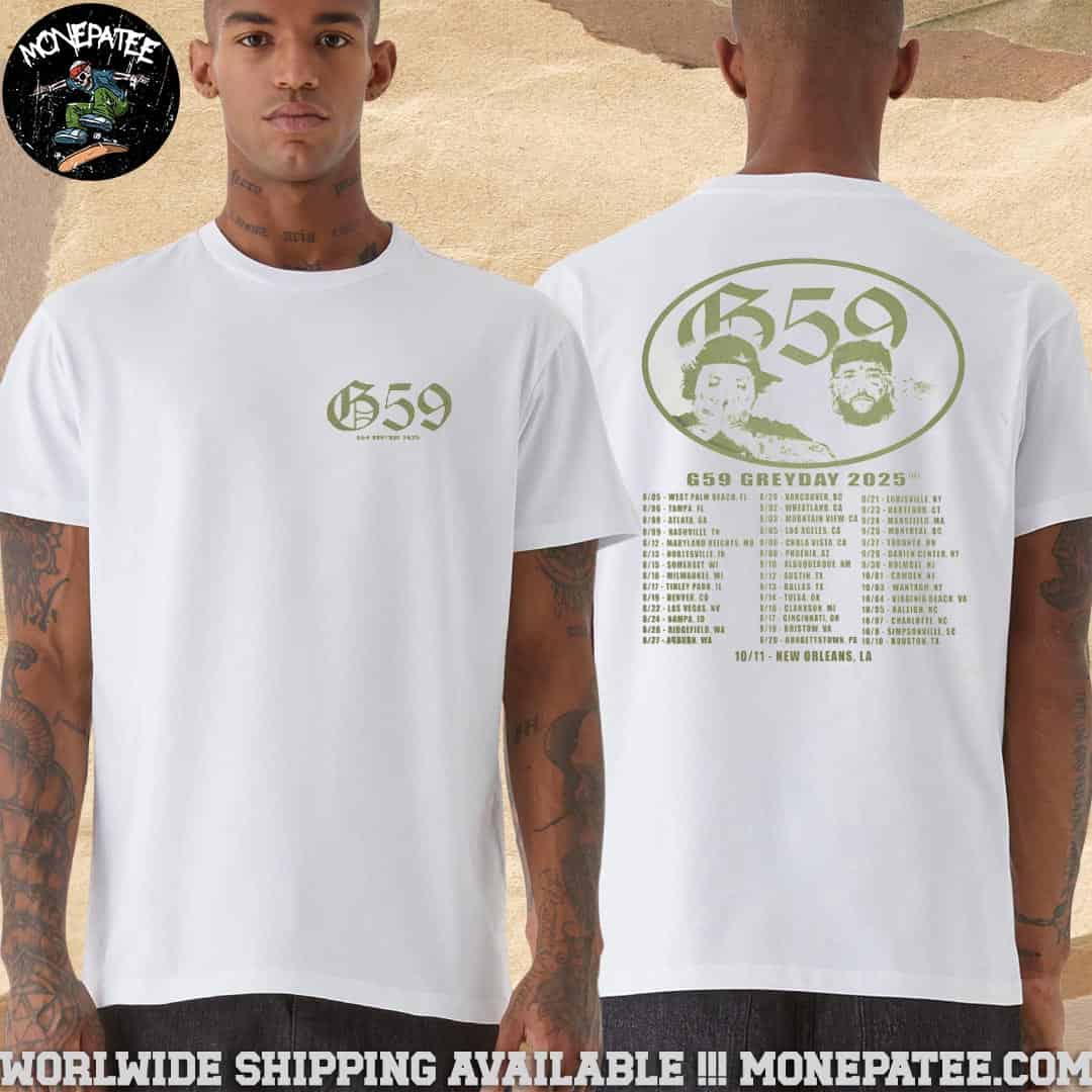 G 59 Records Grey Day Tour Dates 2025 Merchandise T-Shirt G 59 Records Grey Day Tour Dates 2025 Merchandise T-Shirt