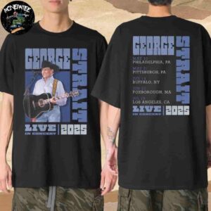George Strait Live In Concert 2025 Photo Tour Dates Merchandise T-Shirt