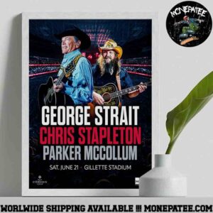 George Strait Stadium Tour 2025 At Gillette Stadium In Foxborough Ma On June 21 2025 Home Decor Poster Canvas
