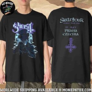 Ghost Band Praha Czechia 11 May 2025 Skeletour World Tour Merchandise T-Shirt