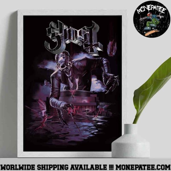 Ghost Skeletour 2025 In Berlin France At Uber Arena On May 7 Decorative Poster Canvas