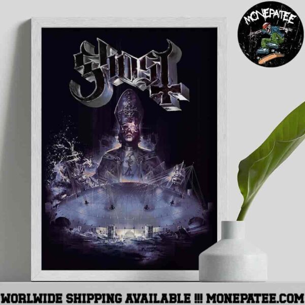 Ghost Skeletour 2025 In London At The O2 On Saturday 19 April 2025 Decorative Poster Canvas