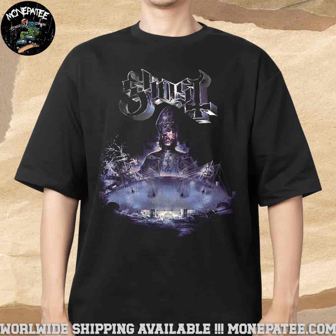 Ghost Skeletour 2025 In London At The O2 On Saturday 19 April 2025 Merchandise Unisex T-Shirt Ghost Skeletour 2025 In London At The O2 On Saturday 19 April 2025 Merchandise Unisex T-Shirt