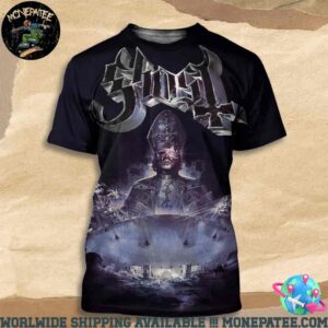 Ghost Skeletour 2025 In London at The O2 on Saturday 19 April 2025 All Over Print T-Shirt