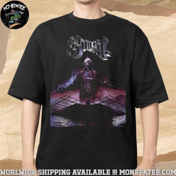 Ghost Skeletour 2025 In Paris France At Accor Arena On May 13 Merchandise Unisex T-Shirt