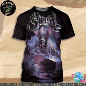 Ghost Skeletour 2025 In Tampera At Nokia Arena On May 20 All Over Print T-Shirt