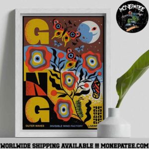 Gong Band At Invisible Wind Factory In Liverpool UK May 25 2025 Decorative Poster Canvas