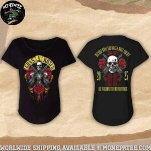 Gun N’ Roses 2025 Dagger Rose Dates List Merchandise Women’s T-Shirt