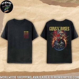 Gun N’ Roses 2025 Reverse Admat Tour Dates List Merchandise Unisex T-Shirt