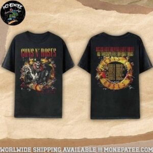 Gun N’ Roses 2025 Tour Skeletons Tour Dates Merchandise Unisex T-Shirt