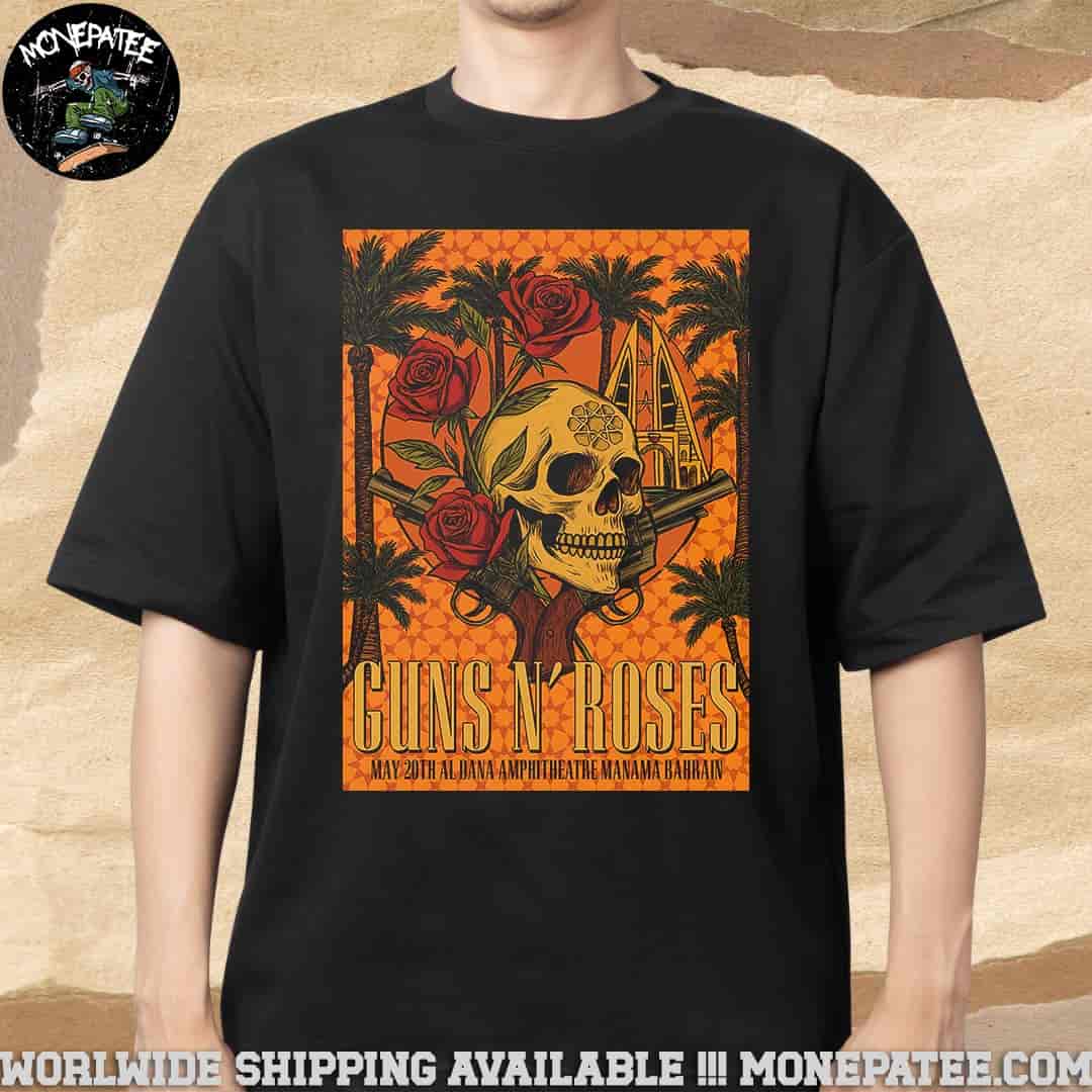 Guns N Roses Concert Tour 2025 In Manama Bahrain On May 20th At Al Dana Ampitheater Merchandise Unisex T-Shirt Guns N Roses Concert Tour 2025 In Manama Bahrain On May 20th At Al Dana Ampitheater Merchandise Unisex T-Shirt
