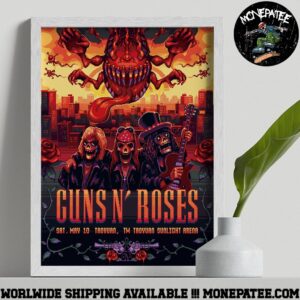Guns N Roses Taiwan Taoyuan Sunlight Arena May 10 2025 Poster Canvas