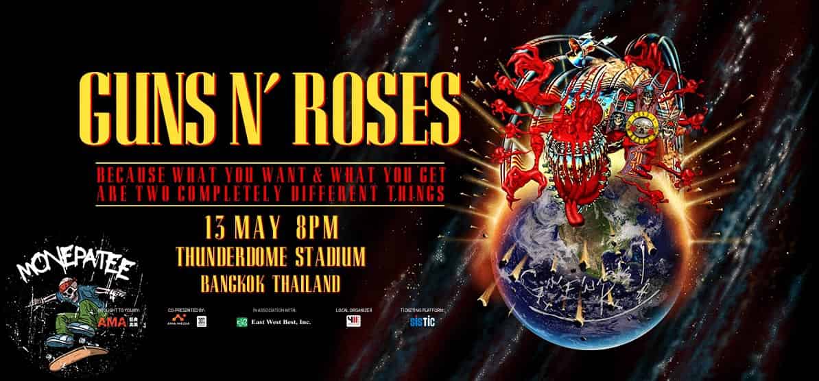 Guns N' Roses Live in Bangkok 2025 The Thunder Dome Concert May 13, 2025