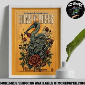 Guns N Roses Poster For Show In Abu Dhabi At Etihad Arena On May 27 2025  Decorative Poster Canvas