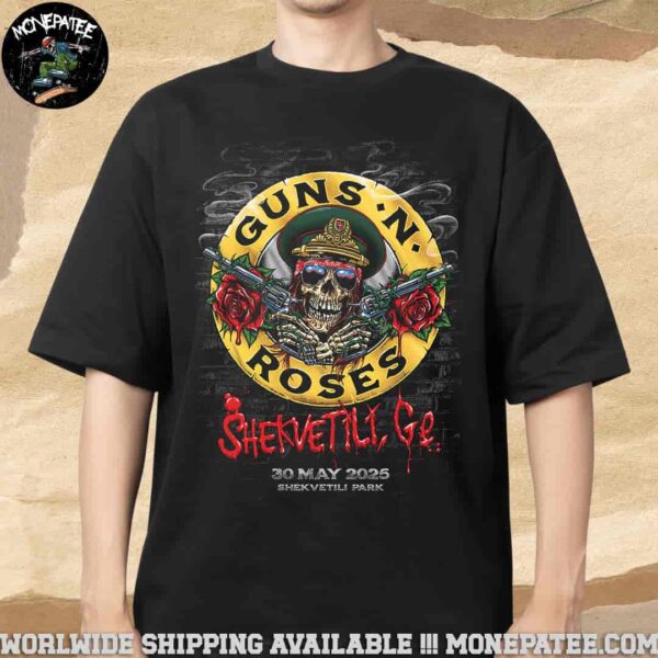Guns N Roses Poster For Show In Shekvetili Georgia On May 30 At Shekvetili Park Merchandise Unisex T-Shirt