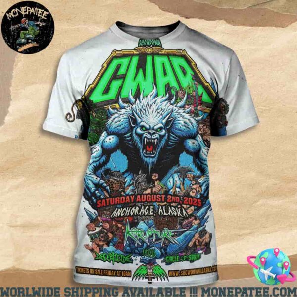 Gwar Live At Williwaw Social Outdoors August 2 Anchorage Alaska 2025 All Over Print Shirt