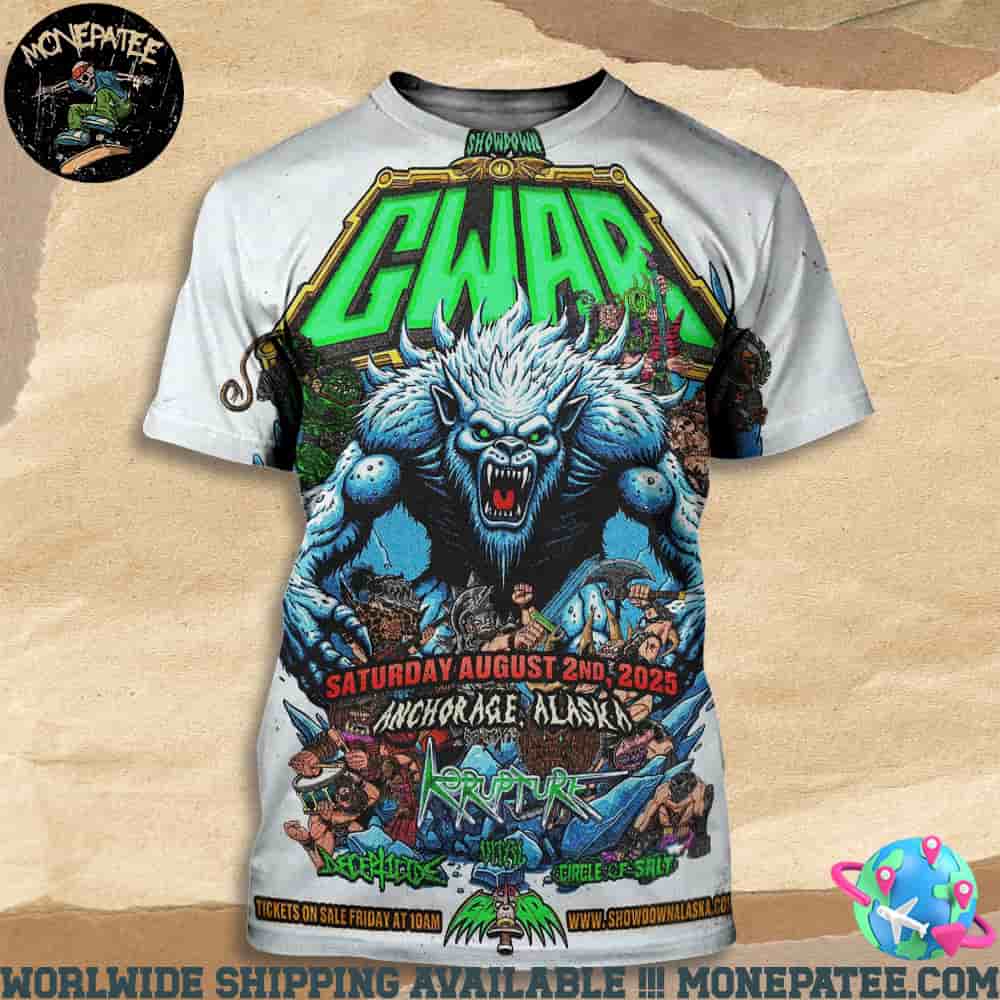 Gwar Live At Williwaw Social Outdoors August 2 Anchorage Alaska 2025 All Over Print Shirt Gwar Live At Williwaw Social Outdoors August 2 Anchorage Alaska 2025 All Over Print Shirt