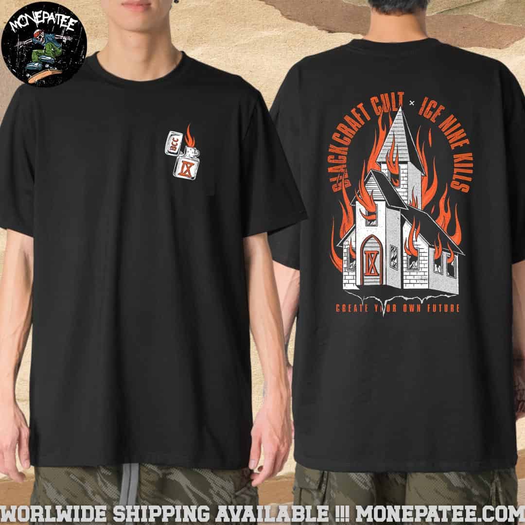 Ice Nine Kills Burning Church Merchandise 2025 T-Shirt Ice Nine Kills Burning Church Merchandise 2025 T-Shirt