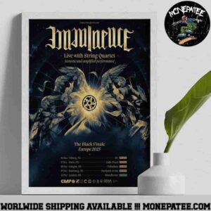 Imminence Band The Black Finale Europe 2025 Tour Dates Home Decor Poster Canvas