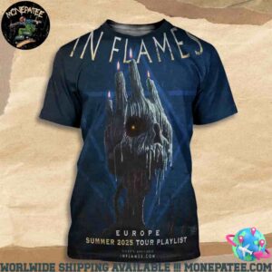 In Flames Europe Summer Tour 2025 with Machine Head In The Spring All Over Print Shirt