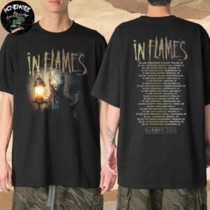 In Flames Europe Tour 2025 Dates List June And July Two Sides Unisex T-Shirt