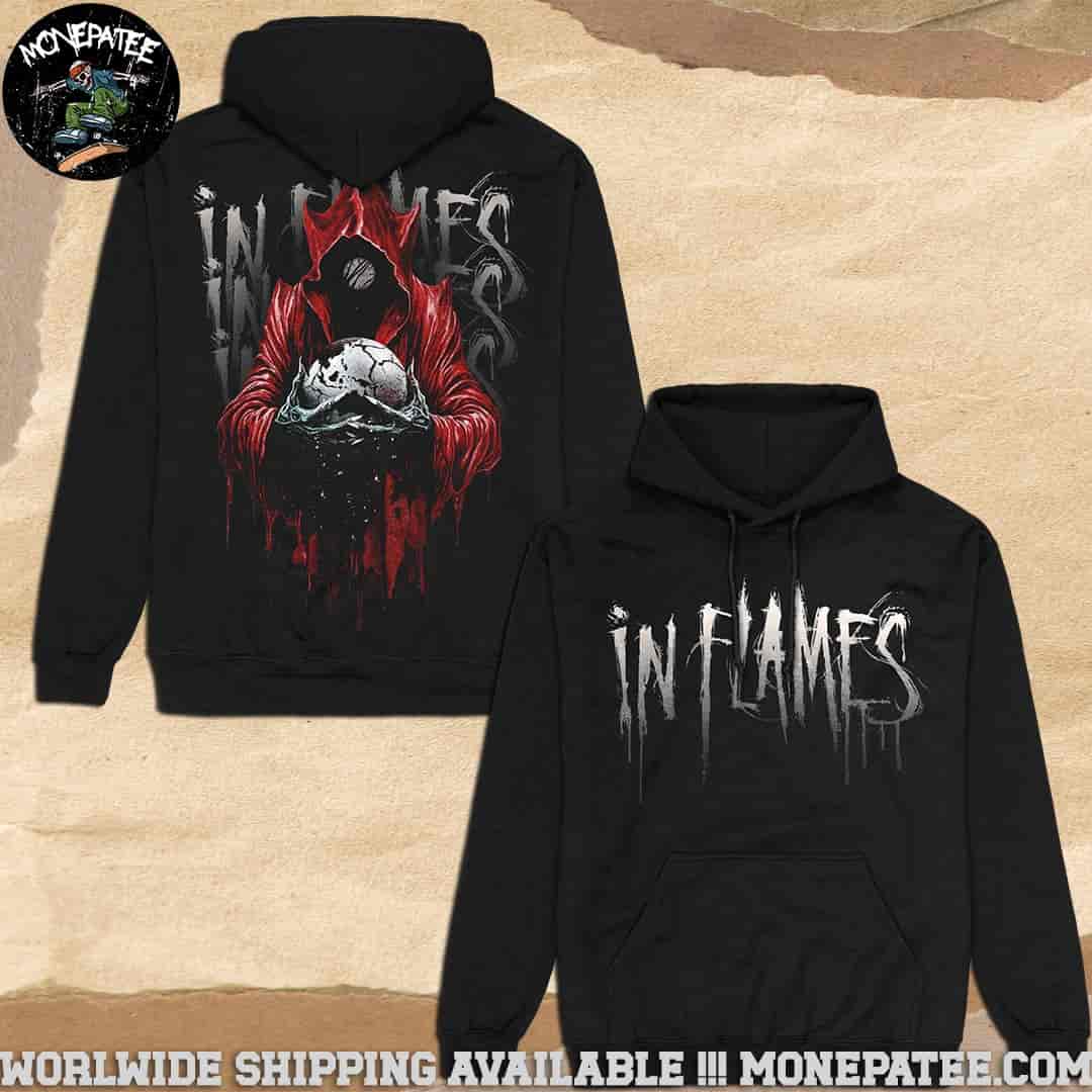 In Flames Merchandise 2025 Jester Drip Pull Over Hoodie Shirt In Flames Merchandise 2025 Jester Drip Pull Over Hoodie Shirt