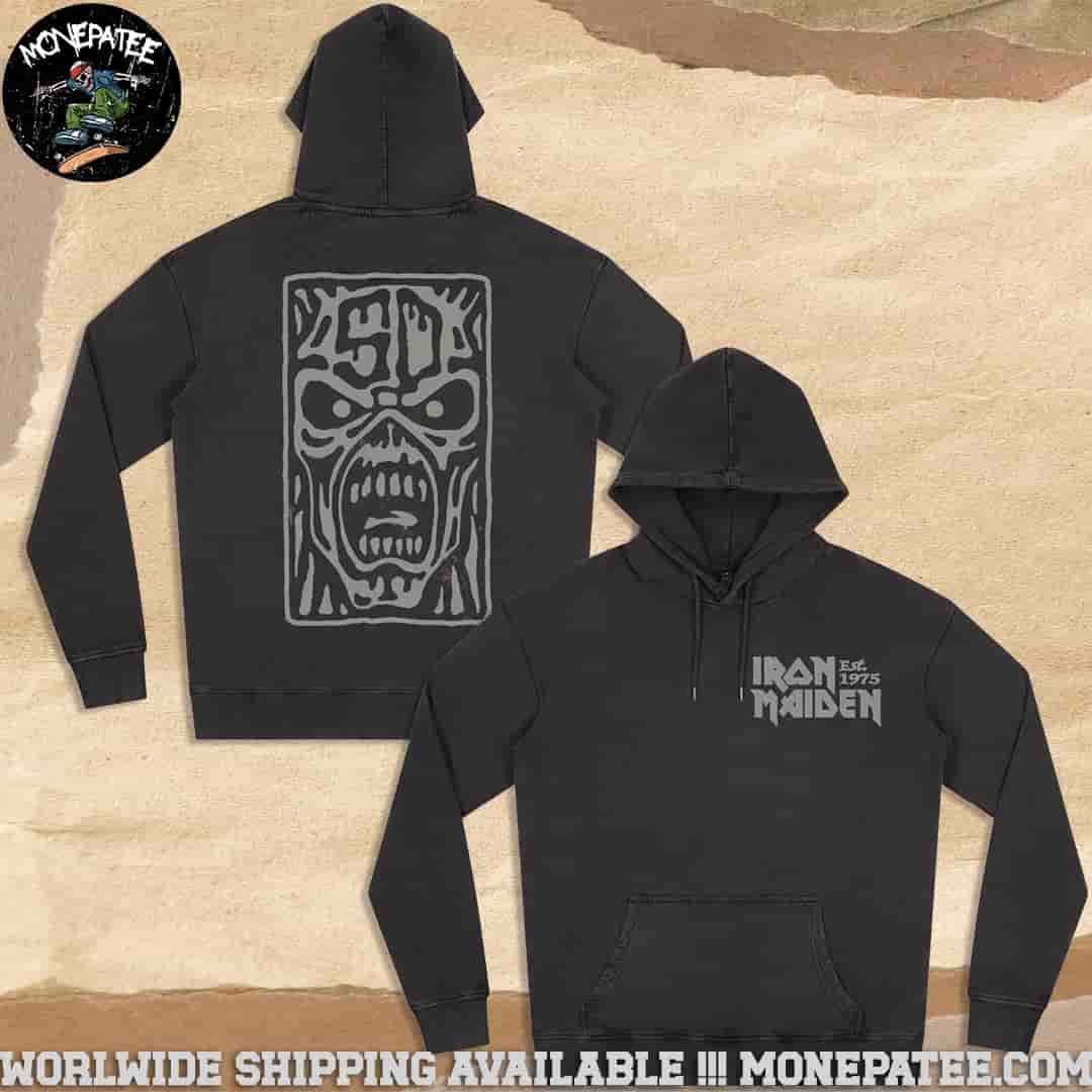 Iron Maiden 50th Anniversary Collection Est 1975 IM50 Eddie Hoodie Shirt Iron Maiden 50th Anniversary Collection Est 1975 IM50 Eddie Hoodie Shirt