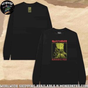 Iron Maiden 50th Anniversary Collection Running Free Released On February 8th 1980 Long Sleeve Shirt