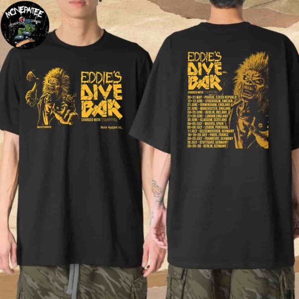 Iron Maiden Eddie’s Dive Bar Charged With Trooper Merchandise T-Shirt