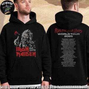 Iron Maiden Run For Your Lives Tour 2025 Eddie Locations Merchandise Unisex T-Shirt